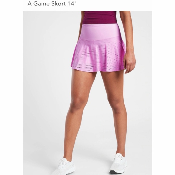 Outdoor Voices Other - Athleta Pink “Opaque Lilac” A-Game 14” Skort NWT SZ 1X